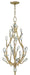 Fredrick Ramond - FR46803CPG - Three Light Chandelier - Eve - Champagne Gold