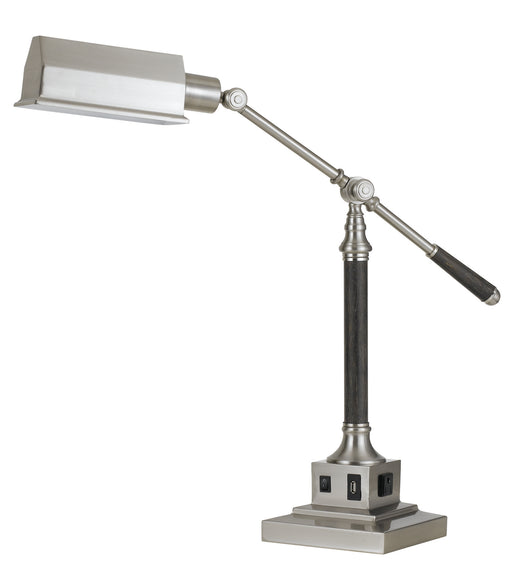 Cal Lighting - BO-2687DK - One Light Desk Lamp - Angelton - Brushed Steel/Wood