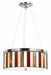 Cal Lighting - FX-1089/1P - Three Light Pendant - Tiffany - Chrome