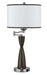 Cal Lighting - LA-60006TB-1R - One Light Table Lamp - Hotel - Espresso/Brushed Steel