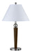Cal Lighting - LA-8005NS-2RBS - Two Light Table Lamp - Hotel - Brushed Steel/Espresso