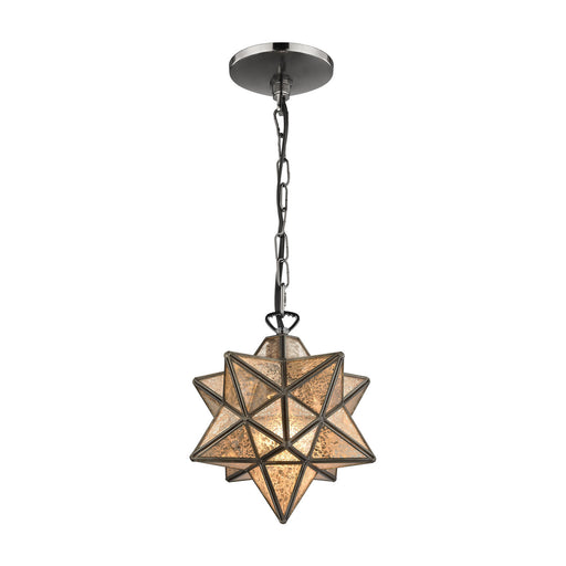 Elk Home - 1145-009 - One Light Mini Pendant - Moravian Star - Antique Mercury, Bronze, Bronze
