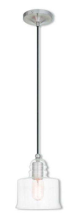 Livex Lighting - 40606-91 - One Light Mini Pendant - Art Glass Mini Pendants - Brushed Nickel