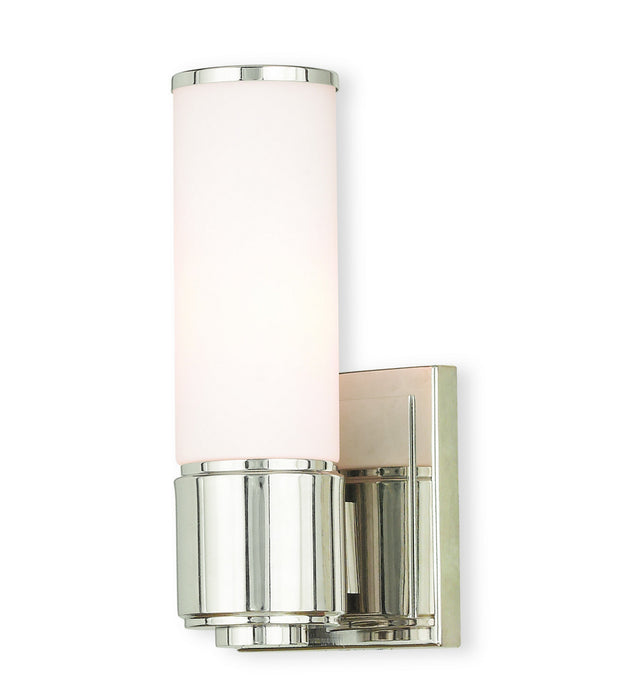 Livex Lighting - 52121-35 - One Light Wall Sconce/ Bath Light - Weston - Polished Nickel