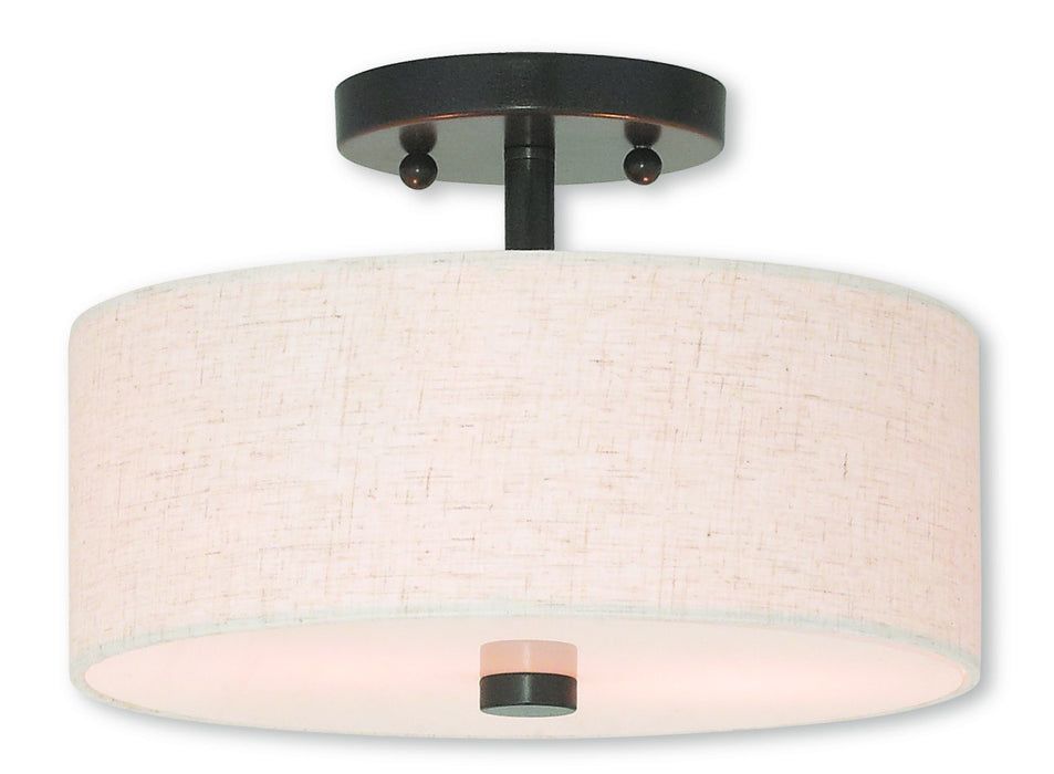 Livex Lighting - 52133-92 - Two Light Ceiling Mount - Meridian - English Bronze