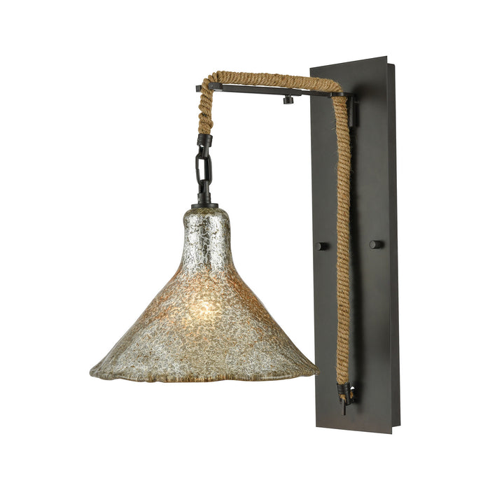 Elk Lighting - 10436/1SCN - One Light Wall Sconce - Hand Formed Glass - Oil Rubbed Bronze