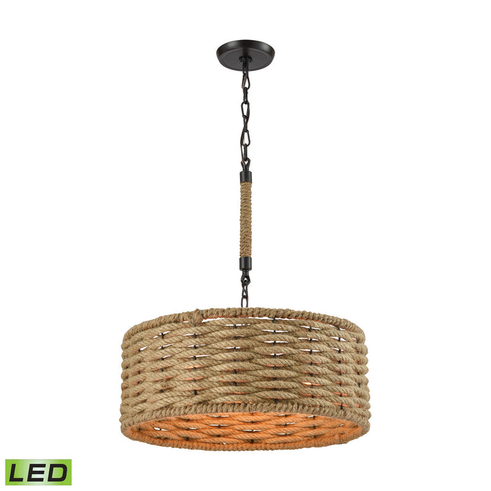 Elk Lighting - 10711/3-LED - LED Chandelier - Weaverton - Oil Rubbed Bronze