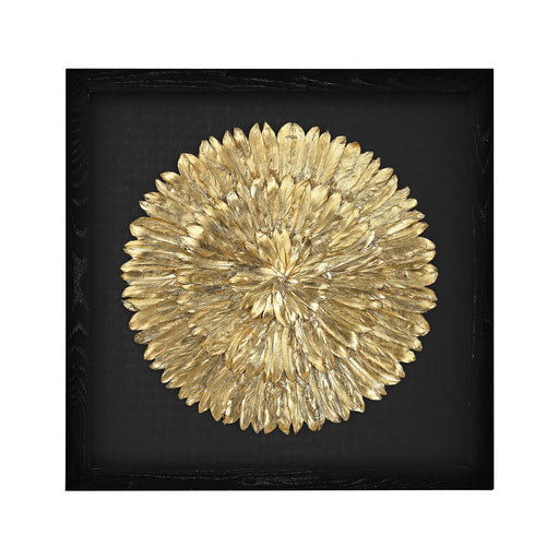 Gold Feather Wall Art