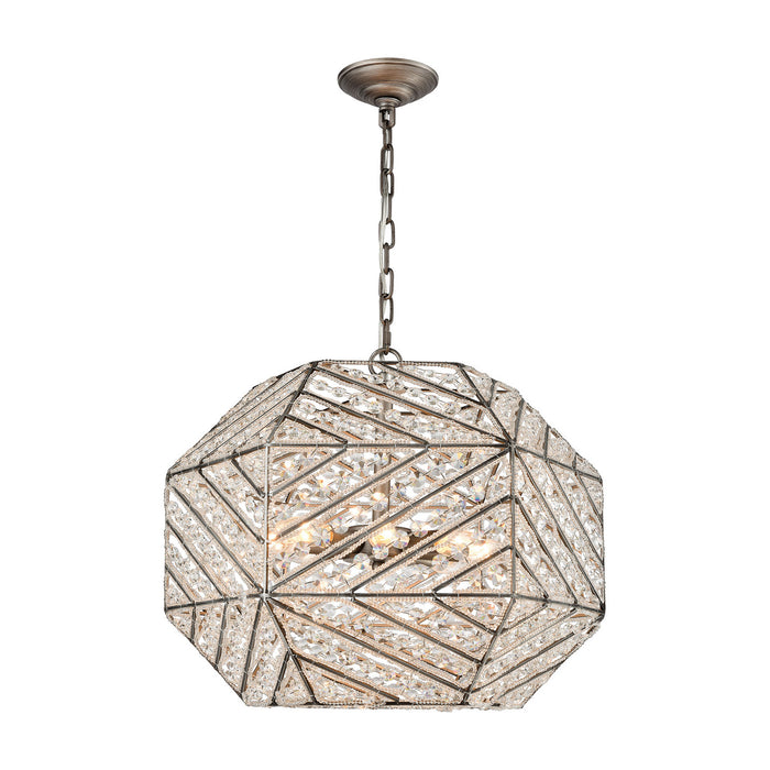 Elk Lighting - 11837/8 - Eight Light Chandelier - Constructs - Weathered Zinc