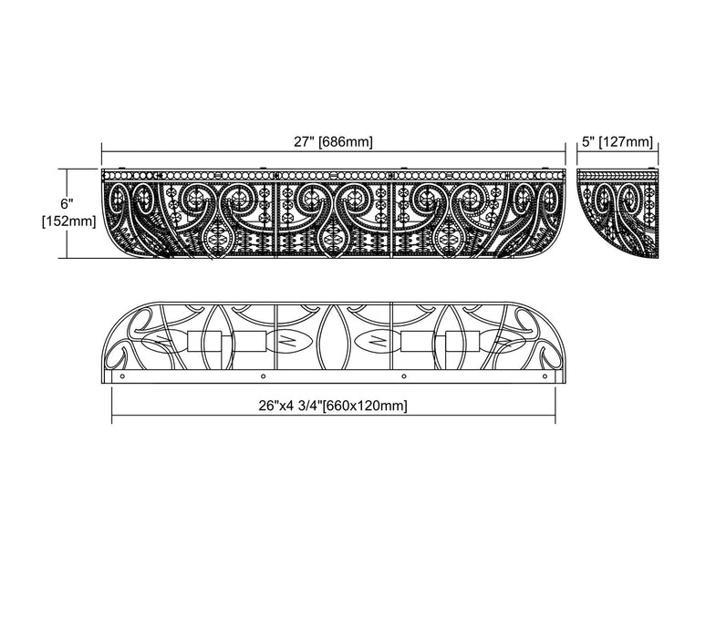 Elizabethan LED Vanity Light-Bathroom Fixtures-ELK Home-Lighting Design Store