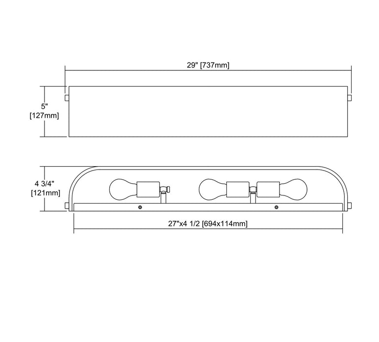 Modern Organics LED Vanity Light-Bathroom Fixtures-ELK Home-Lighting Design Store