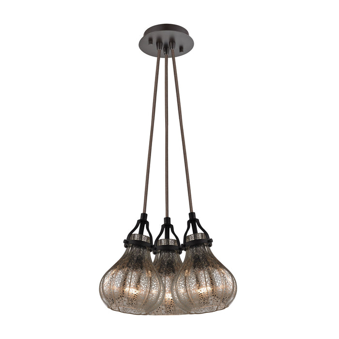 Elk Lighting - 46024/3SR - Three Light Pendant - Danica - Oil Rubbed Bronze