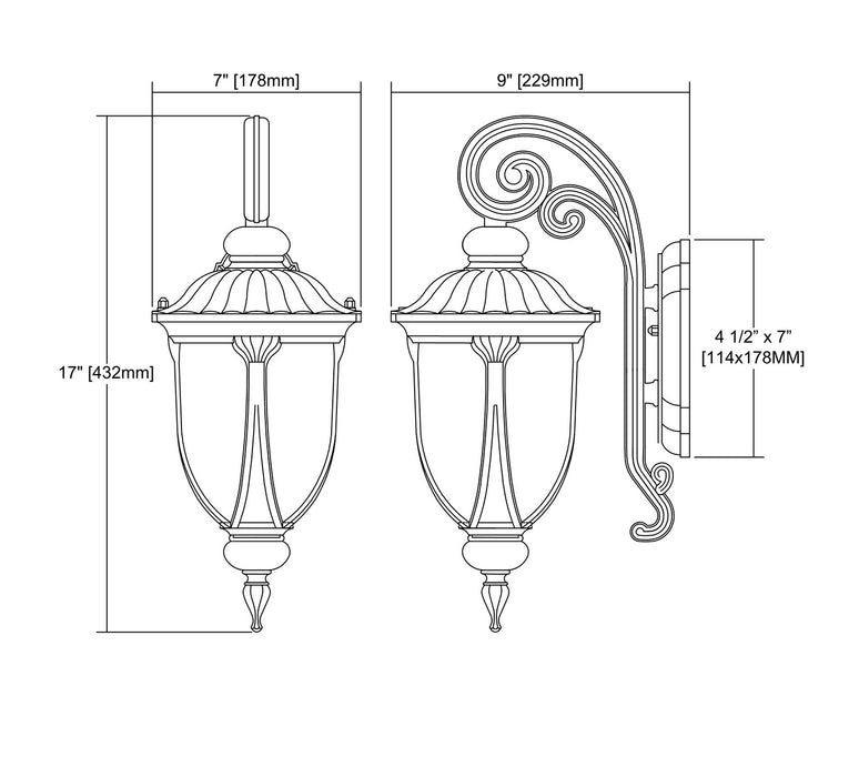 Derry Hill Outdoor Wall Sconce-Exterior-ELK Home-Lighting Design Store