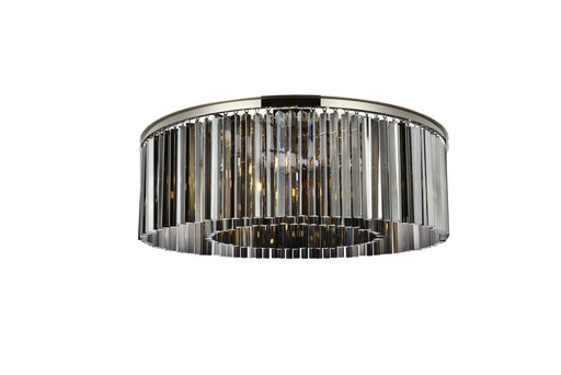 Elegant Lighting - 1208F43PN-SS/RC - Ten Light Flush Mount - Sydney - Polished Nickel