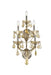 Elegant Lighting - 2800W5GT-GT/RC - Five Light Wall Sconce - Maria Theresa - Golden Teak