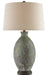Currey and Company - 6000-0050 - One Light Table Lamp - Remi - Green/Dark Red/Bronze Gold