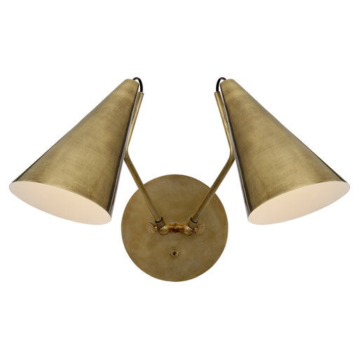 Visual Comfort - ARN 2059HAB-HAB - Two Light Wall Sconce - Clemente - Hand-Rubbed Antique Brass