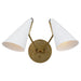 Visual Comfort - ARN 2059HAB-WHT - Two Light Wall Sconce - Clemente - Hand-Rubbed Antique Brass