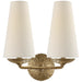 Visual Comfort - ARN 2202GP-L - Two Light Wall Sconce - Fontaine - Gilded Plaster