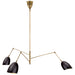 Visual Comfort - ARN 5009HAB-BLK - Three Light Chandelier - Sommerard - Hand-Rubbed Antique Brass and Black