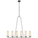 Visual Comfort - ARN 5201AI-L - Six Light Chandelier - Fontaine - Aged Iron