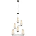 Visual Comfort - ARN 5204AI-L - Eight Light Chandelier - Fontaine - Aged Iron