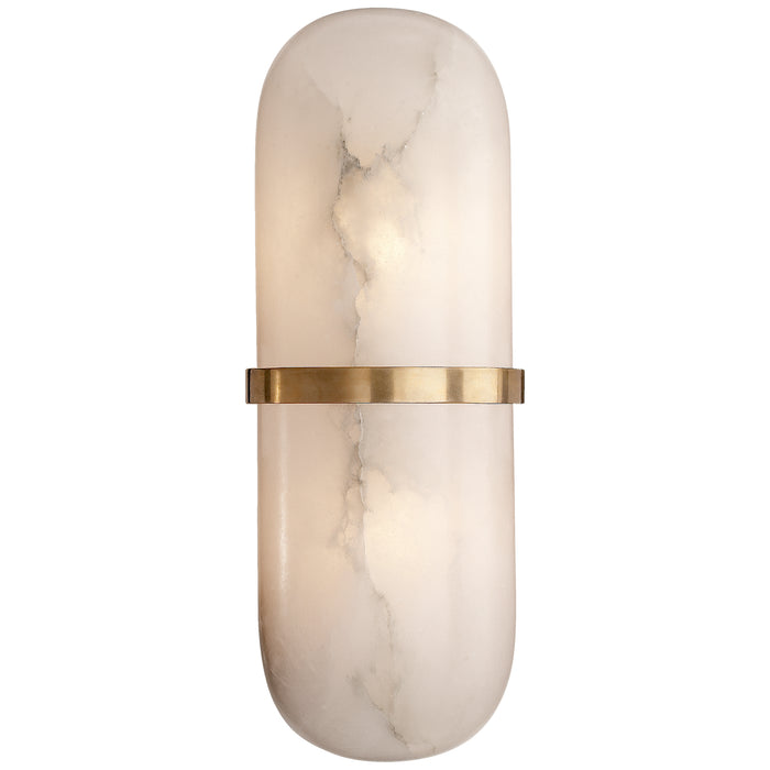 Visual Comfort - KW 2012AB-ALB - Two Light Wall Sconce - Melange - Antique-Burnished Brass