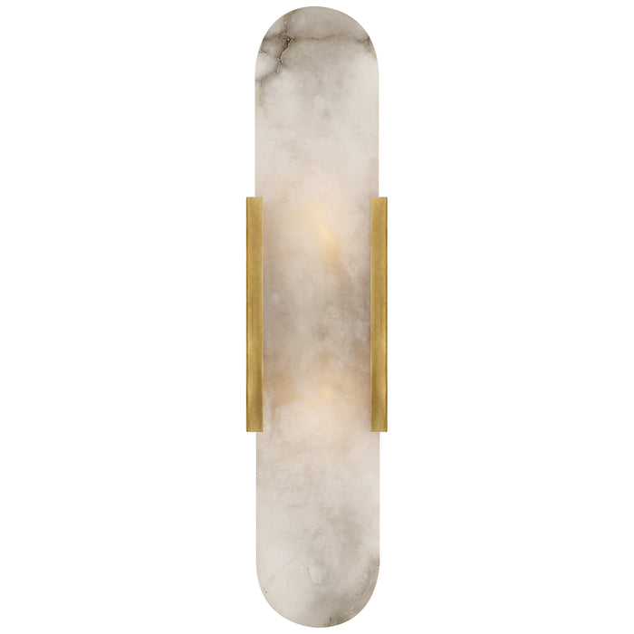 Visual Comfort - KW 2013AB-ALB - Two Light Wall Sconce - Melange - Antique-Burnished Brass