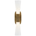 Visual Comfort - KW 2048G-WG - Two Light Bath Sconce - Utopia - Gild