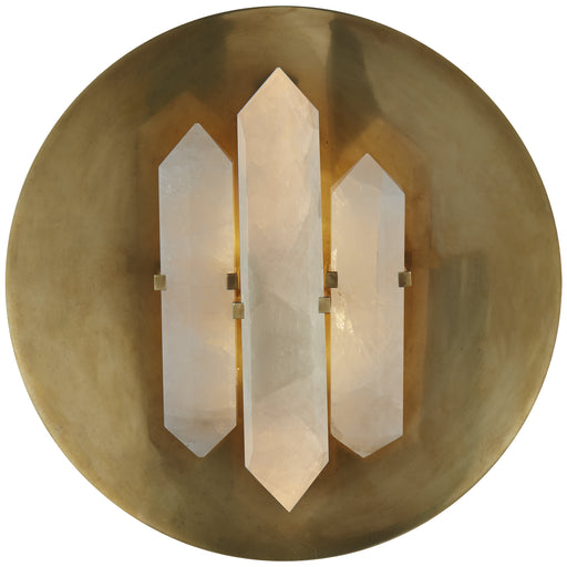 Visual Comfort - KW 2090AB/Q - Two Light Wall Sconce - Halcyon - Antique-Burnished Brass