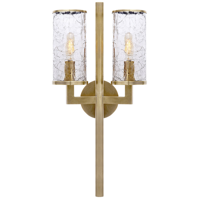 Visual Comfort - KW 2201AB-CRG - Two Light Wall Sconce - Liaison - Antique-Burnished Brass