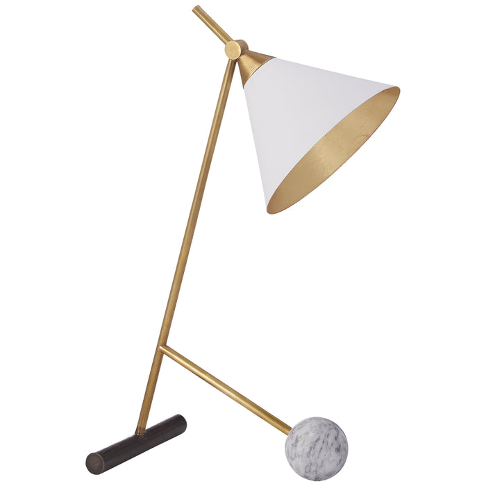 Visual Comfort - KW 3410BZ/AB - One Light Table Lamp - Cleo - Bronze with Antique-Burnished Brass