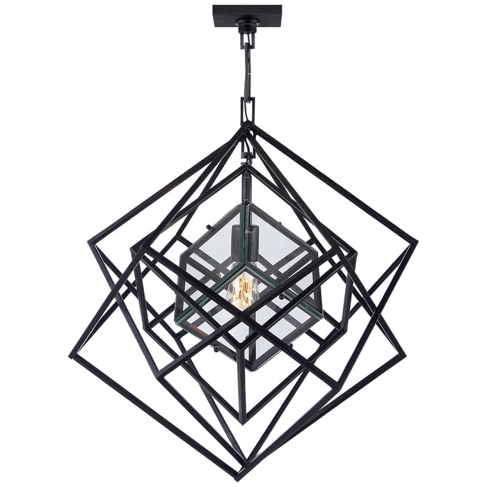 Visual Comfort - KW 5020AI-CG - One Light Chandelier - Cubist - Aged Iron