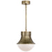 Visual Comfort - KW 5221AB-WG - One Light Pendant - Precision - Antique-Burnished Brass