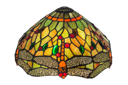 Meyda Tiffany - 10504 - Shade - Tiffany Hanginghead Dragonfly - Orange Greenr
