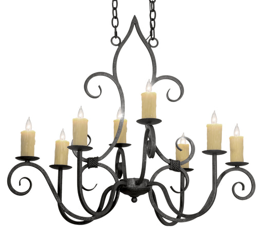 Meyda Tiffany - 117288 - Eight Light Chandelier - Clifton - Pewter