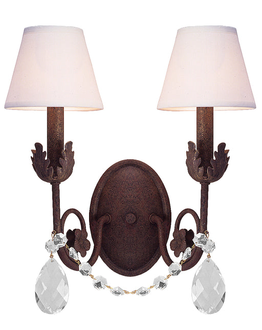 Meyda Tiffany - 117352 - Two Light Wall Sconce - Antonia - Rusty Nail