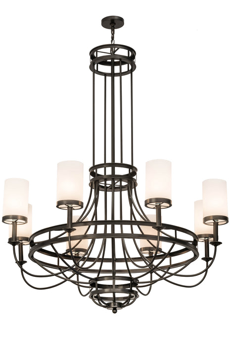 Meyda Tiffany - 171146 - Eight Light Chandelier - Saxony - Oil Rubbed Bronze