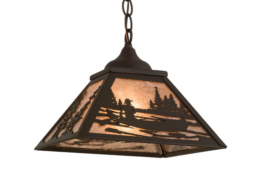 Meyda Tiffany - 171360 - One Light Pendant - Canoe - Oil Rubbed Bronze