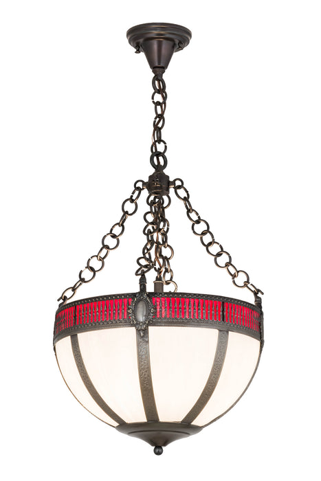 Meyda Tiffany - 174102 - Four Light Inverted Pendant - Gothic - Antique Brass