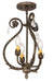 Meyda Tiffany - 174340 - Three Light Chandelier - Antonia - Antique Brass,Crystal