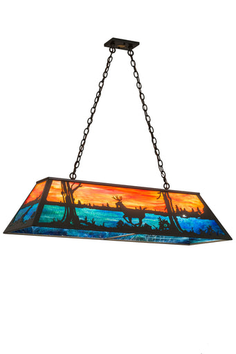 Six Light Oblong Pendant