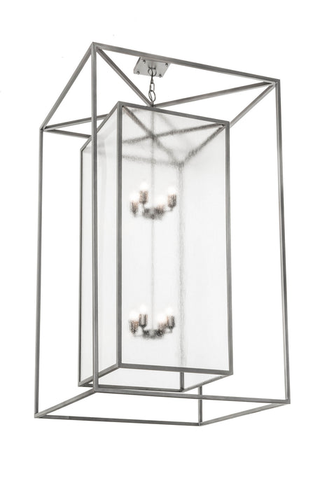 Meyda Tiffany - 176669 - Eight Light Pendant - Kitzi Box - Pewter