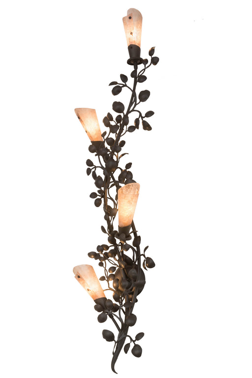 Meyda Tiffany - 176714 - Four Light Wall Sconce - Vinca Vine - Wrought Iron