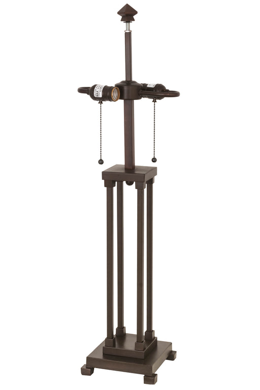 Meyda Tiffany - 177345 - Two Light Table Base Hardware - Column Mission - Mahogany Bronze