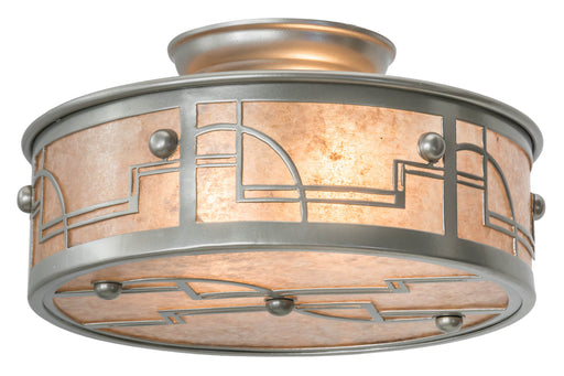 Meyda Tiffany - 178159 - Two Light Flushmount - Revival - Nickel