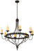 Meyda Tiffany - 180196 - Eight Light Chandelier - Bottini - Wrought Iron