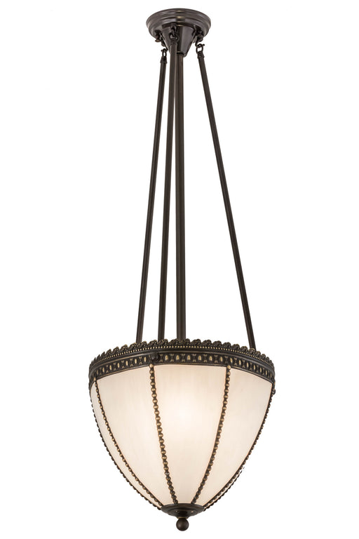 Meyda Tiffany - 72607 - Two Light Inverted Pendant - Shansky - Craftsman Brown