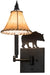 Meyda Tiffany - 81467 - One Light Swing Arm Wall Sconce - Black Bear - Textured Black