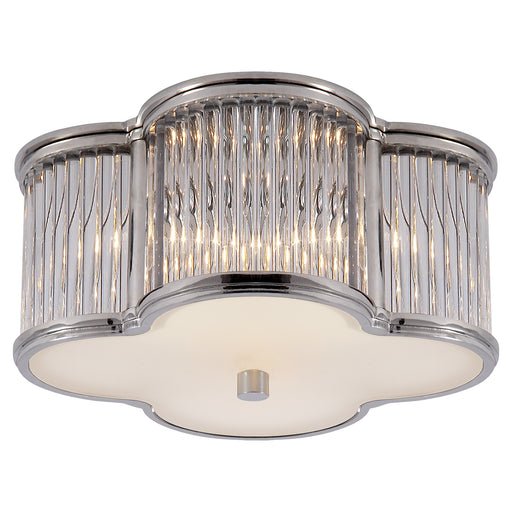 Visual Comfort - AH 4014PN/CG-FG - Two Light Flush Mount - Basil - Polished Nickel with Clear Glass